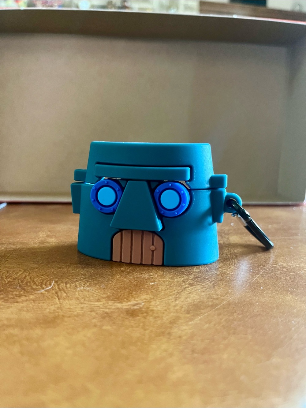 SpongeBob Squidward Tentacles House Easter Island Moai AirPods Case Cover Blue
